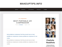 Tablet Screenshot of makeuptips.info